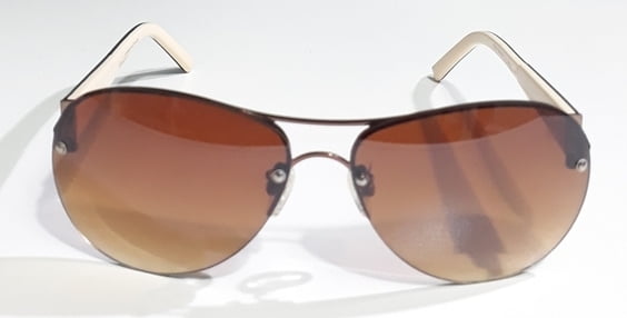 Óculos de sol feminino aviador sem aro em promoção