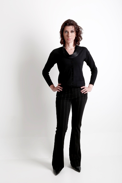 calça feminina social preta - e-dress essencial