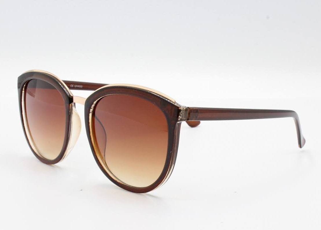 Óculos de sol feminino marrom- e-dress